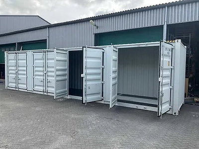 40-Fuß-HC-Versandcontainer mit seitlichen Öffnungen
